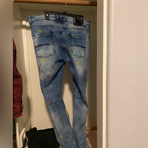 Paint Styled Skinny Jeans - Picture 2 of 3